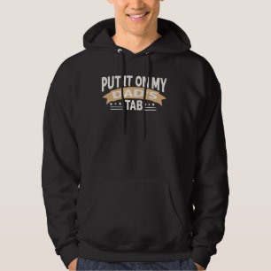 Funny legte es auf meine Väter Tab Familie Witze V Hoodie