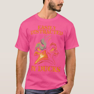 Funny leicht abgelenkt von Enten Jagd Enten in T-Shirt