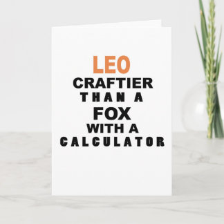 Funny Leo Birthday Card Karte