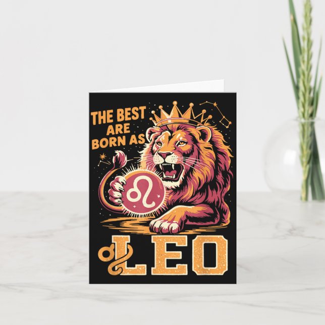 Funny Leo Birthday Quote Astrology Horoscope Gift  Karte (Vorderseite)
