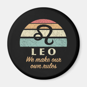 Funny Leo Zodiac Rules Magnet
