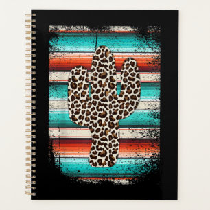 Funny Leopard Cactus Serape Cactus imprimé Turquoi