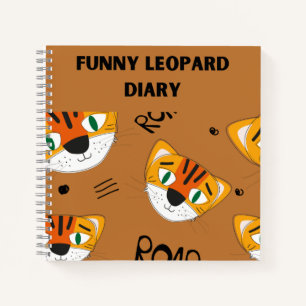 Funny Leopard Diary Notizbuch