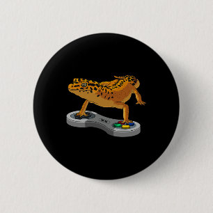 Funny Leopard Gecko Bearded Dragon Gift Kinder Coo Button