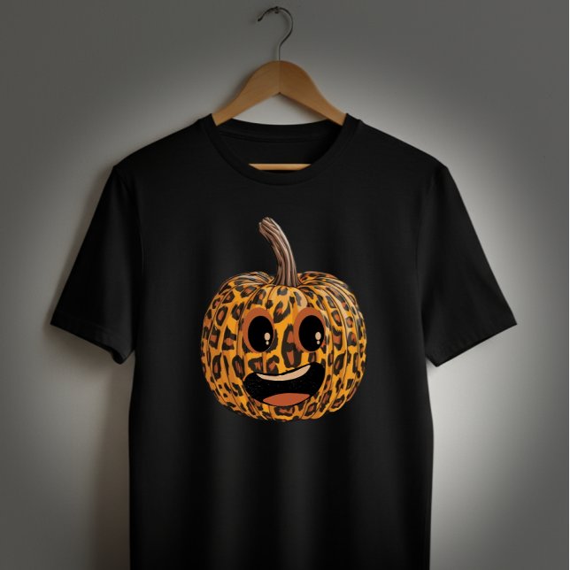 Funny Leopard Pumpkin Tri-Blend Shirt (Von Creator hochgeladen)