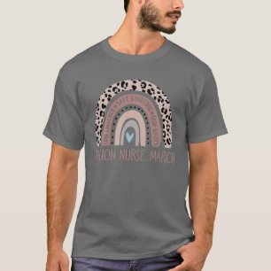 Funny Leopard Rainbow Million Nurse März 2022 Lov T-Shirt