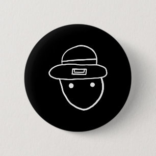 Funny Leprechaun Amateur Sketch Meme Irish St Patr Button
