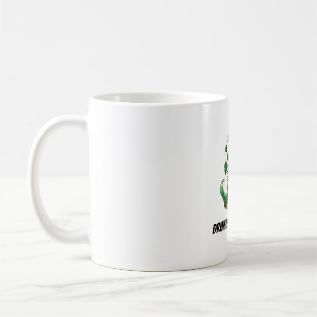 Funny Leprechaun Kaffeetasse (Links)