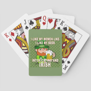 Funny Leprechaun Meme for St Patricks Day Spielkarten