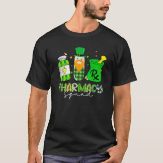 Funny Leprechaun Pharmacy Squad Pharmaceuticals St T-Shirt
