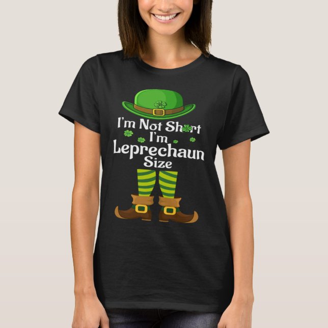 Funny Leprechaun Size St Patricks Day Shirt Men Wo (Vorderseite)
