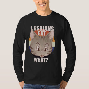 Funny Lesbian Cat Lover LGBTQ Pun Meme Cat Mama T-Shirt