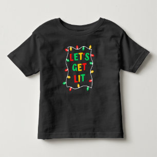 Funny Let's Get Lit Christmas Shirt