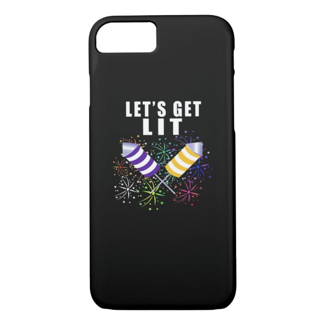 Funny Let's Get Lit - Unabhängigkeit Pun Classic Case-Mate iPhone Hülle (Rückseite)