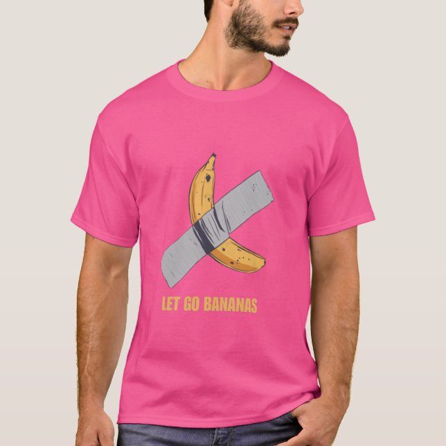 Funny Let's Go Bananen T-Shirt (Vorderseite)