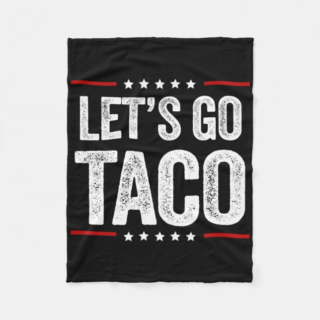 Funny Let's Go Taco 22 Fleecedecke (Vorderseite)