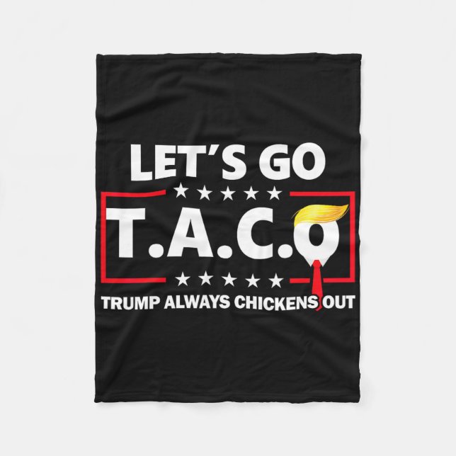 Funny Let's Go Taco 49 Fleecedecke (Vorderseite)