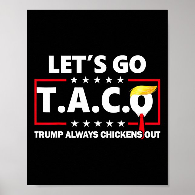 Funny Let's Go Taco 49 Poster (Vorne)