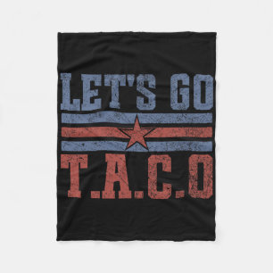 Funny Let's Go Taco 58 Fleecedecke