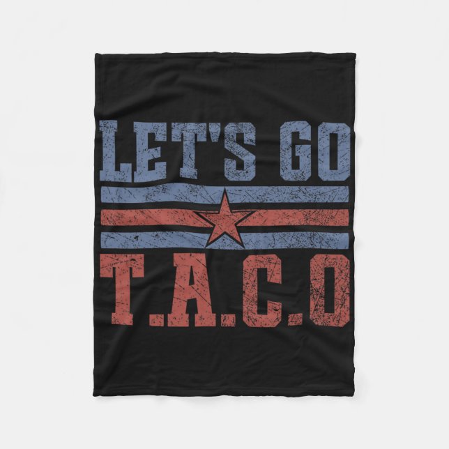 Funny Let's Go Taco 58 Fleecedecke (Vorderseite)