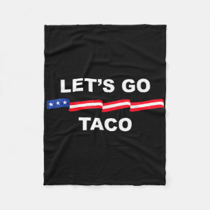 Funny Let's Go Taco immer Hühner draußen 1 Fleecedecke