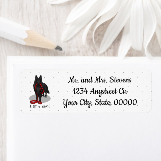 Funny Let's Go! Walk Belgian Sheepdog (black 1) (Insitu)
