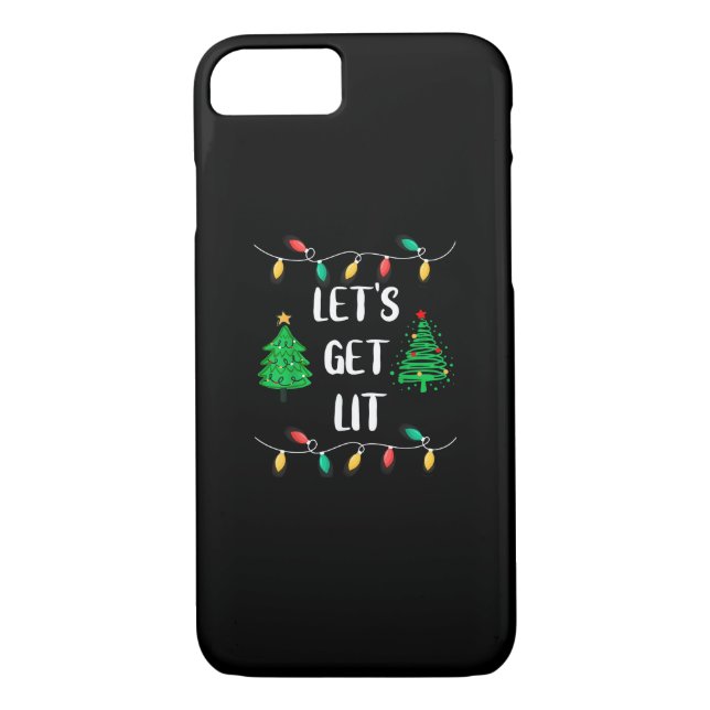 Funny Let's Lit Christmas Lights Holidays erhalten Case-Mate iPhone Hülle (Rückseite)