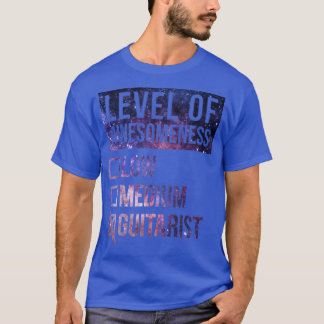 Funny Level of Awesomness Low Gitarren Gitarren Gu T-Shirt