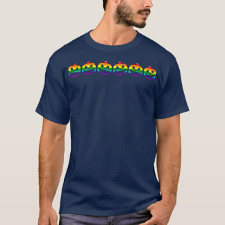 Funny LGBT Gay Pride Rainbow Flag a Gay Pumpkin Ha T-Shirt