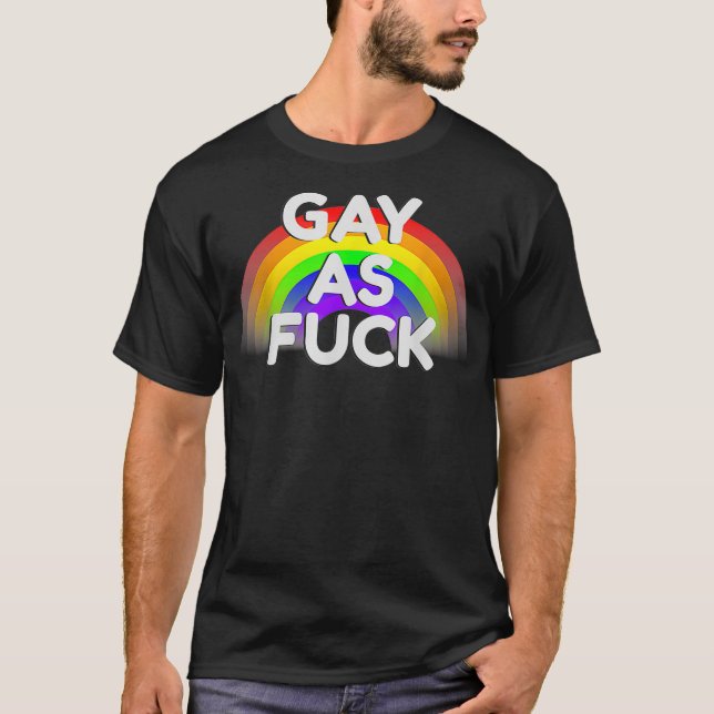 Funny LGBTQ Rainbow Gay Pride  T-Shirt (Vorderseite)