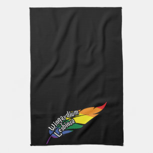 Funny LGBTQ   Wortspiel   Stolz   Regenbogen Geschirrtuch