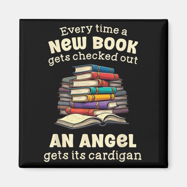 Funny Librarian Quote For Library Nerd  Magnet (Vorne)