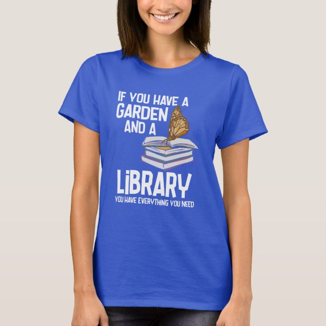 Funny Librarian und Keen Gardener Retirement Swag T-Shirt (Vorderseite)