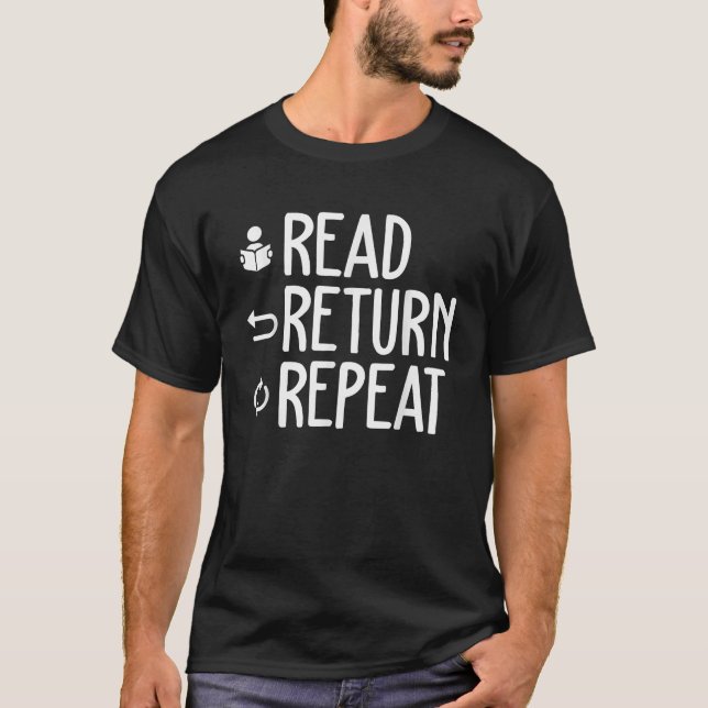 Funny Library Themed Art Librarian Men Libra T-Shirt (Vorderseite)