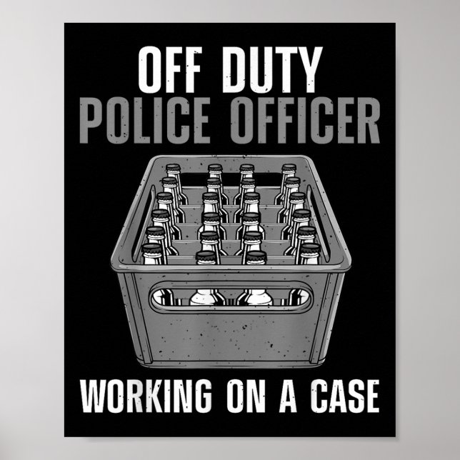 Funny Lice Officer Design Männer Polizist Lippe O Poster (Vorne)