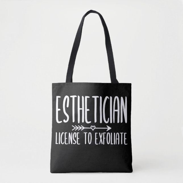 Funny Licence of Esthetician zur Exfoliation Tasche (Vorderseite)