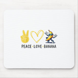 Funny Liebe Banana Niedlich Banana Liebe Banana Mousepad