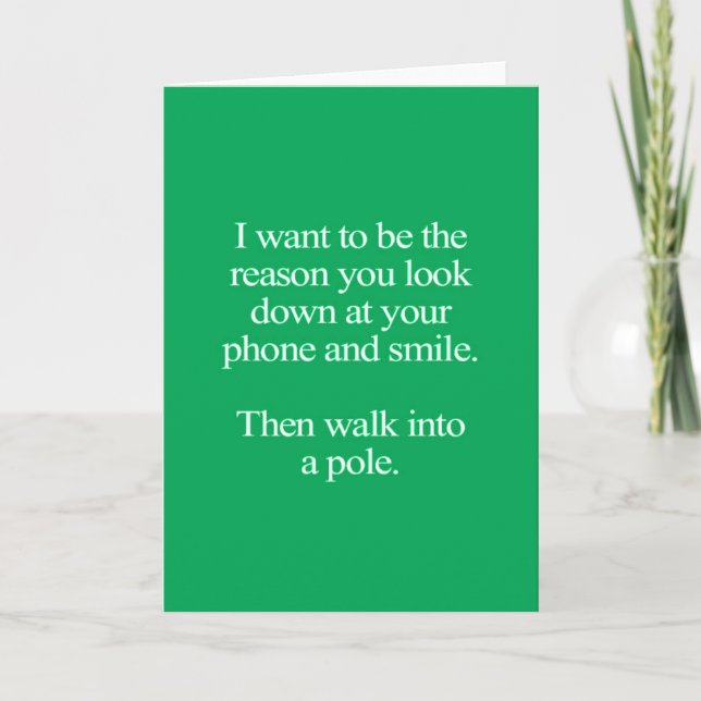 FUNNY LIEBE CRUSH QUOTES REDEWENDUNGEN AUSDRÜCKE T KARTE (Vorderseite)