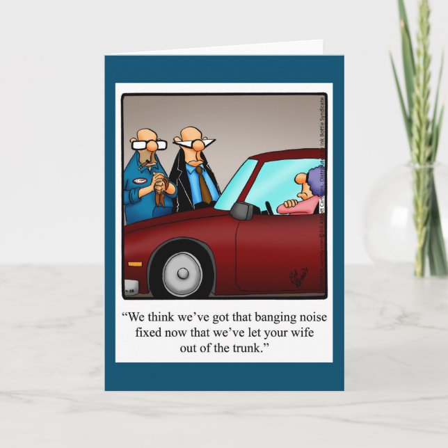 Funny Liebe & Ehe Spaß Leere Grußkarte Karte (Vorderseite)