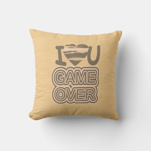 Funny Liebe Game Over 2 Kissen (Vorderseite)
