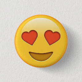 Funny Liebe Herz Emoji Knopf Button