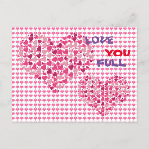Funny Liebe Message Liebe Vollständige Postkarte