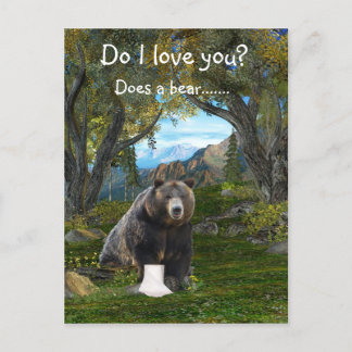 Funny Liebe Postkarte