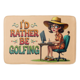 Funny lieber für sie Golfspielen Badematte