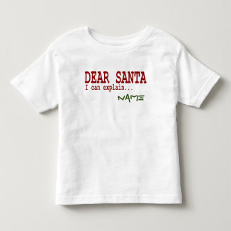 Funny Lieber Santa I kann Weihnachten Rot erklären Kleinkind T-shirt