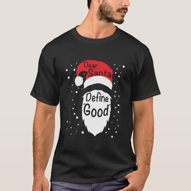 Funny Lieber Weihnachten definieren Gute Weihnacht T-Shirt (Vorderseite)
