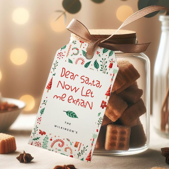 Funny Lieber Weihnachten Niedlich Weihnachten Geschenkanhänger (Von Creator hochgeladen)
