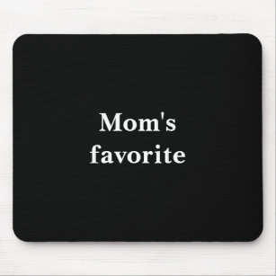 Funny "Lieblingsangebot der Mama" mit weißem Text Mousepad