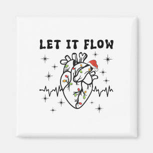 Funny Ließ es fließt Anatomie Herz Herz Herz Nurse Magnet