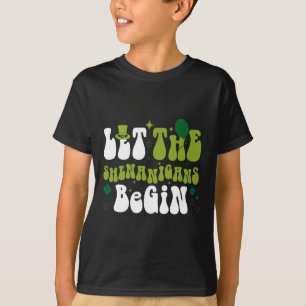 Funny Ließ The Shenanigans Begin Boys Girls St Pat T-Shirt